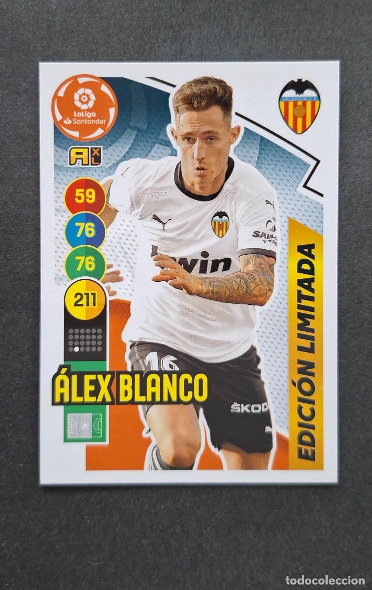 Cromos de f&uacute;tbol: L1 ALEX BLANCO VALENCIA C. F. EDICION LIMITADA PANINI ADRENALYN XL 2020 2021 20 21