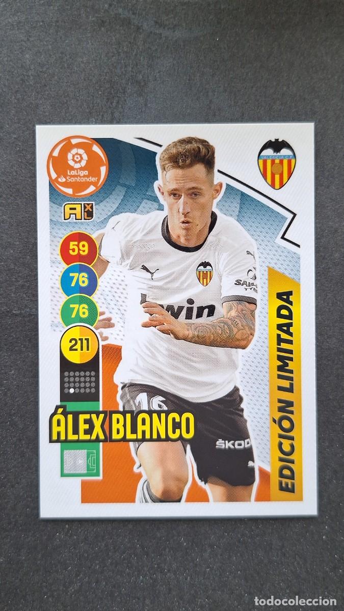 Cromos de f&uacute;tbol: L1 ALEX BLANCO VALENCIA C. F. EDICION LIMITADA PANINI ADRENALYN XL 2020 2021 20 21