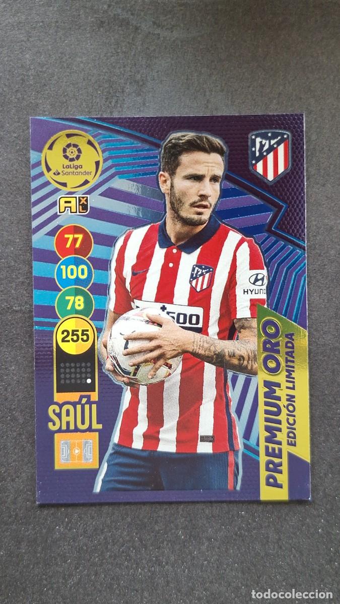 Cromos de f&uacute;tbol: L1 SAUL ATLETICO DE MADRID PREMIUM ORO EDICION LIMITADA PANINI ADRENALYN XL 2020 2021 20 21