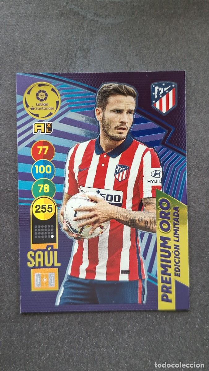 Cromos de f&uacute;tbol: L1 SAUL ATLETICO DE MADRID PREMIUM ORO EDICION LIMITADA PANINI ADRENALYN XL 2020 2021 20 21