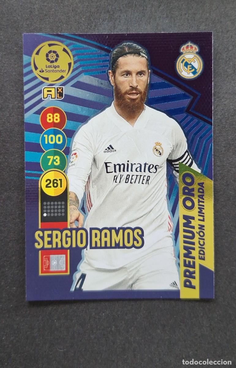 Cromos de f&uacute;tbol: L1 SERGIO RAMOS MADRID PREMIUM ORO EDICION LIMITADA PANINI ADRENALYN XL 2020 2021 20 21