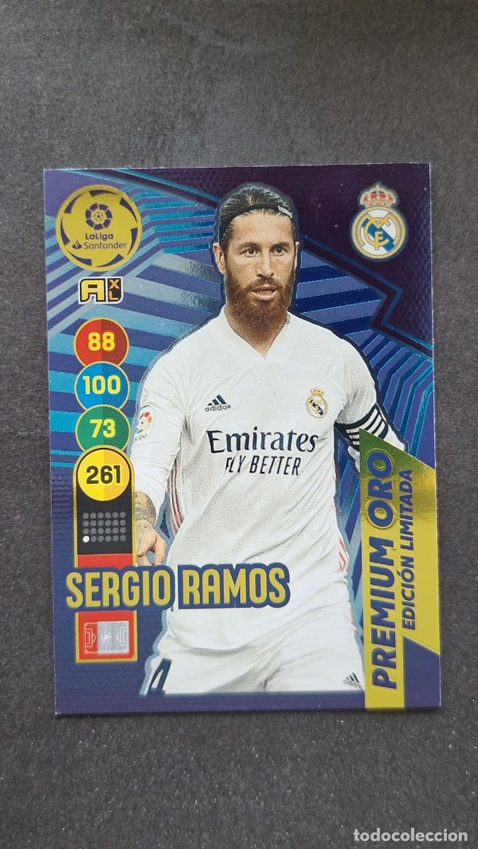 Cromos de f&uacute;tbol: L1 SERGIO RAMOS MADRID PREMIUM ORO EDICION LIMITADA PANINI ADRENALYN XL 2020 2021 20 21
