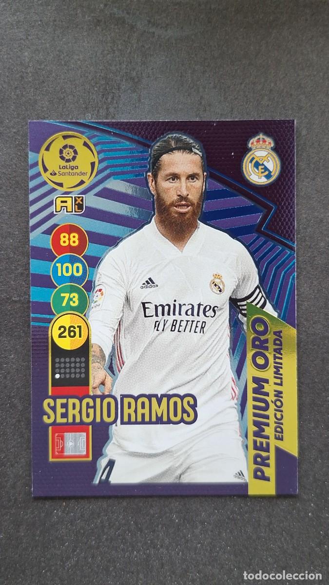 Cromos de f&uacute;tbol: L1 SERGIO RAMOS MADRID PREMIUM ORO EDICION LIMITADA PANINI ADRENALYN XL 2020 2021 20 21