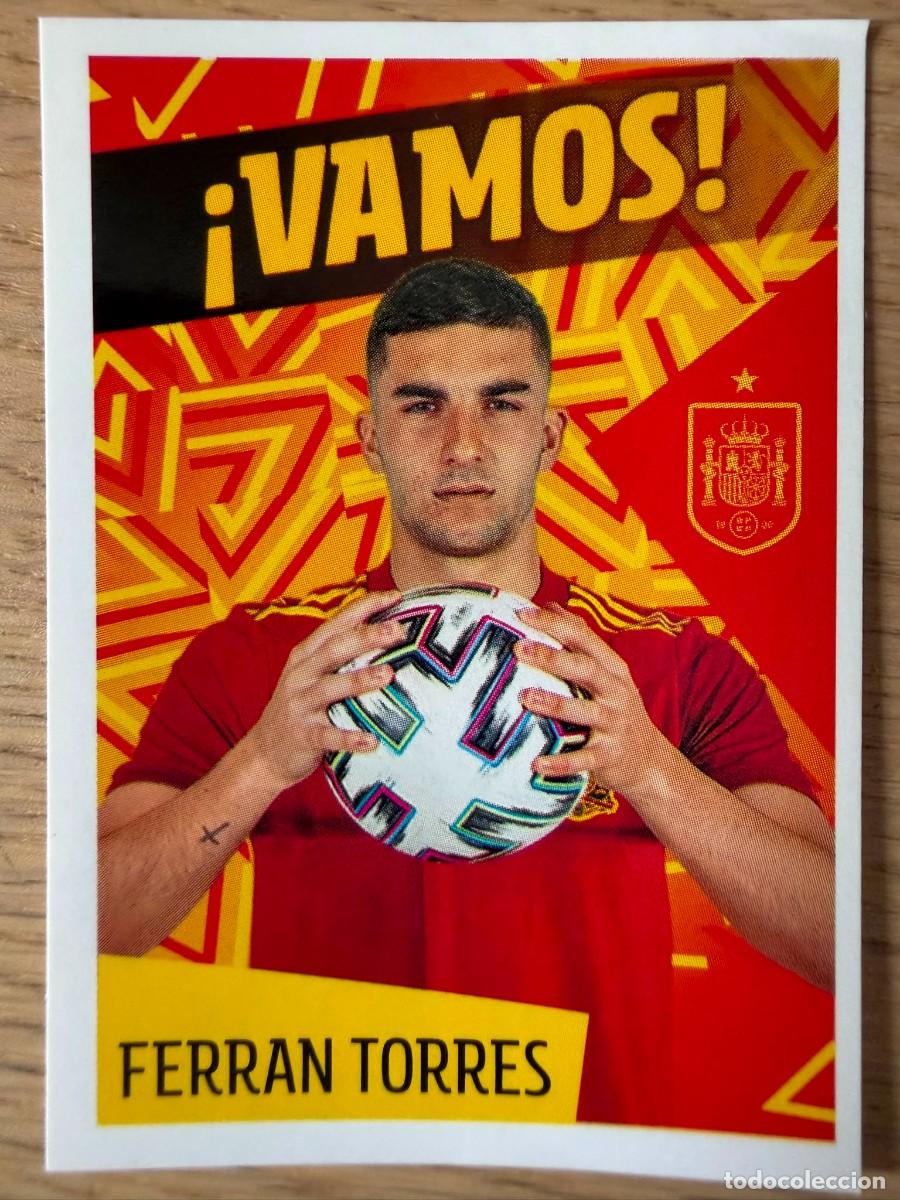 Cromos de f&uacute;tbol: 37 FERRAN TORRES LOS IDOLOS DE LA ROJA CRACKS CARREFOUR ESPA&Ntilde;A MUNDIAL 2022 22 SIN PEGAR PANINI