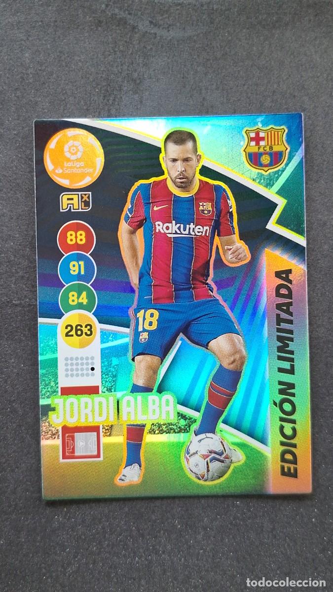 Cromos de f&uacute;tbol: L1 JORDI ALBA F. C. BARCELONA EDICION LIMITADA PANINI ADRENALYN XL 2020 2021 20 21
