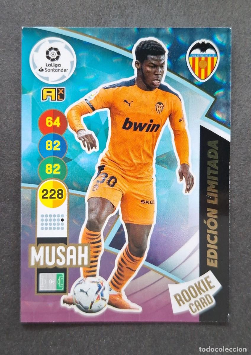 Cromos de f&uacute;tbol: L1 MUSAH VALENCIA C. F. EDICION LIMITADA ROOOKIE CARD PANINI ADRENALYN XL 2020 2021 20 21