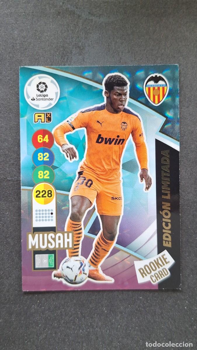 Cromos de f&uacute;tbol: L1 MUSAH VALENCIA C. F. EDICION LIMITADA ROOOKIE CARD PANINI ADRENALYN XL 2020 2021 20 21