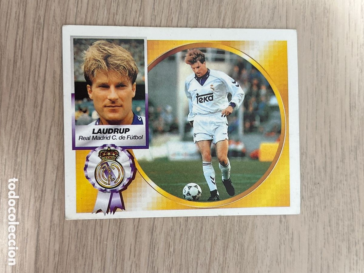 Cromos de f&uacute;tbol: LAUDRUP REAL MADRID VERSION LIGA ESTE 1994 1995 94 95 NUNCA PEGADO SIN PEGAR