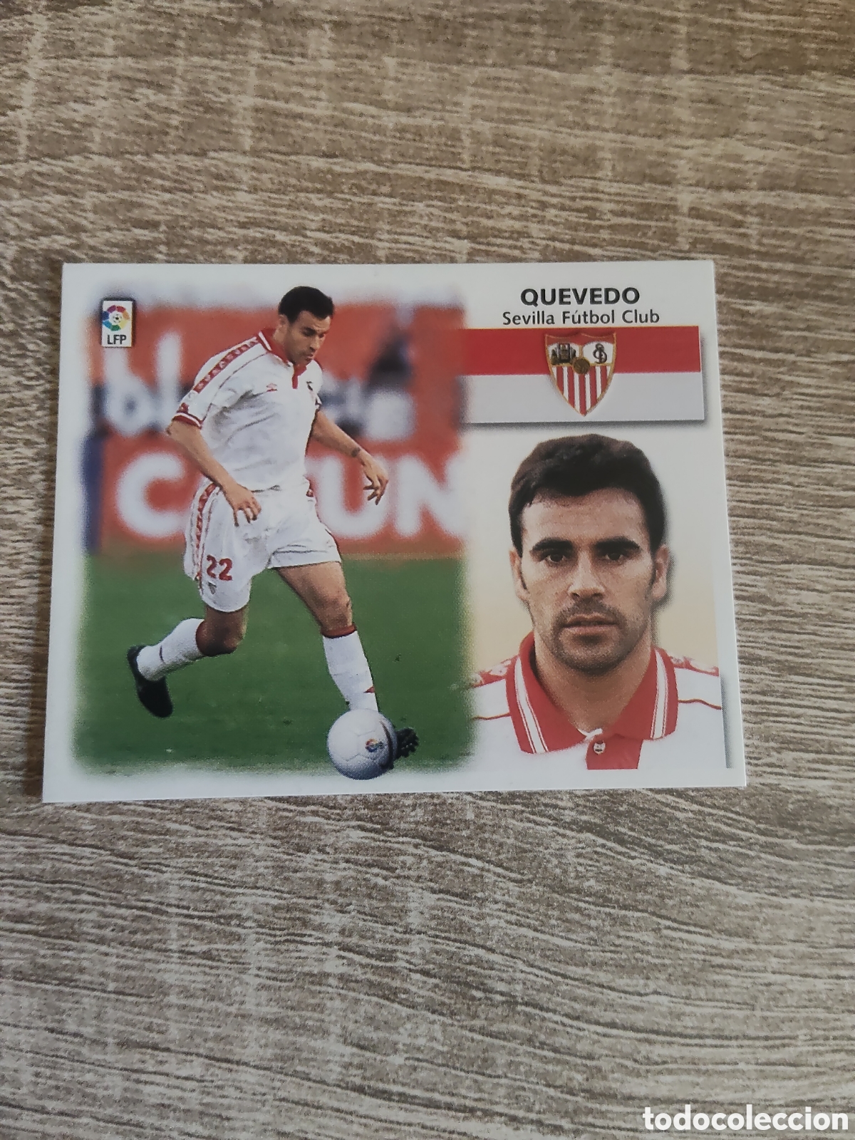 Cromos de f&uacute;tbol: Quevedo Sevilla liga 1999 2000 99 00 ediciones este