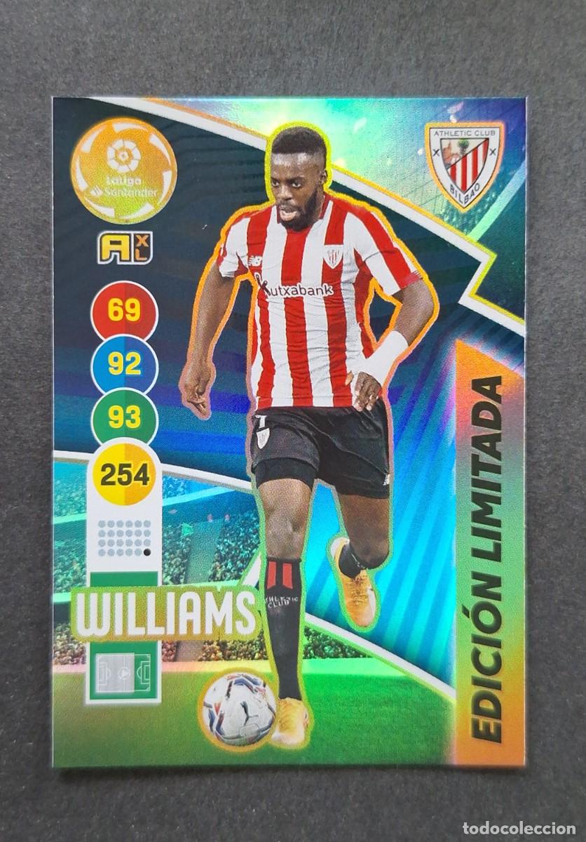 Cromos de f&uacute;tbol: L1 WILLIAMS ATHLETIC CLUB DE BILBAO EDICION LIMITADA PANINI ADRENALYN XL 2020 2021 20 21