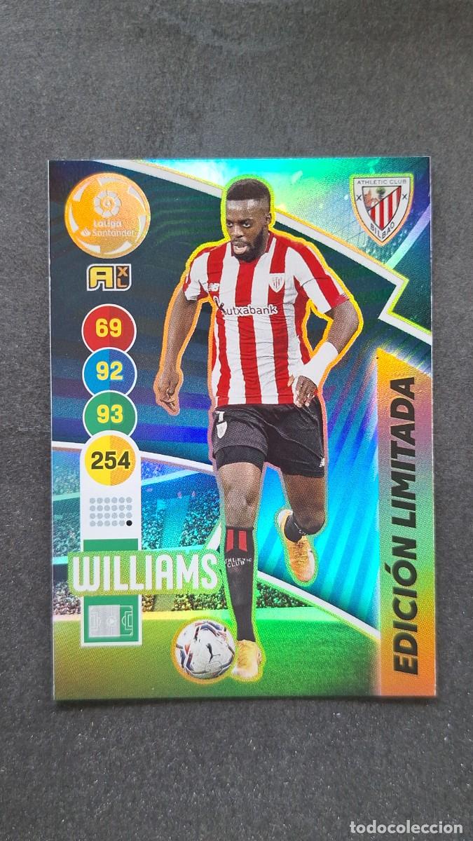 Cromos de f&uacute;tbol: L1 WILLIAMS ATHLETIC CLUB DE BILBAO EDICION LIMITADA PANINI ADRENALYN XL 2020 2021 20 21