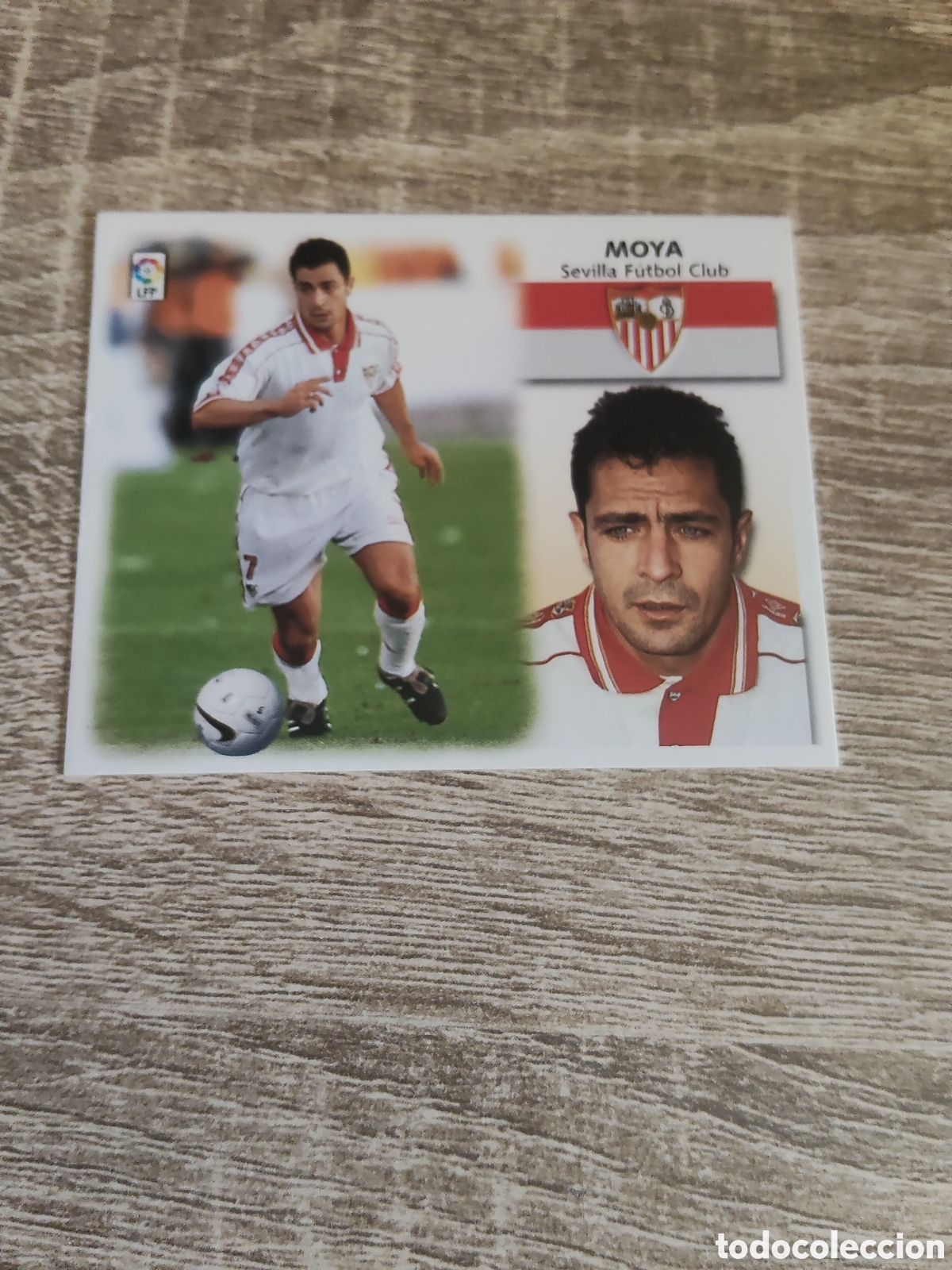 Fu&szlig;ball-Sticker: Moya Sevilla liga 1999 2000 99 00 ediciones este