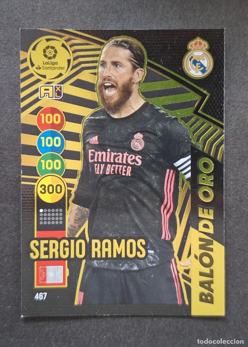 Fu&szlig;ball-Sticker: L1 SERGIO RAMOS REAL MADRID 467 BALON DE ORO PANINI ADRENALYN XL 2020 2021 20 21
