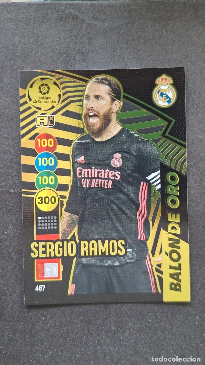 Fu&szlig;ball-Sticker: L1 SERGIO RAMOS REAL MADRID 467 BALON DE ORO PANINI ADRENALYN XL 2020 2021 20 21
