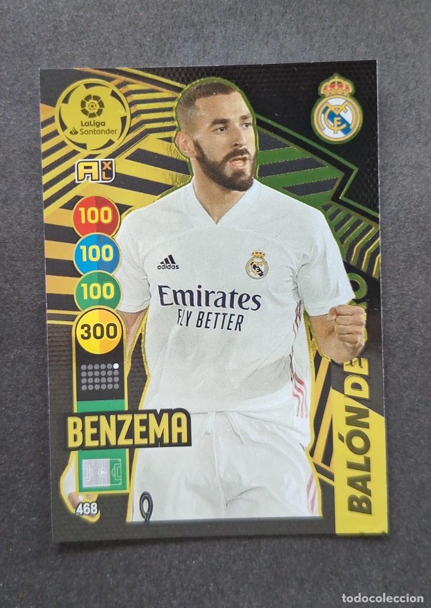 Fu&szlig;ball-Sticker: L1 BENZEMA REAL MADRID BALON DE ORO 468 PANINI ADRENALYN XL 2020 2021 20 21