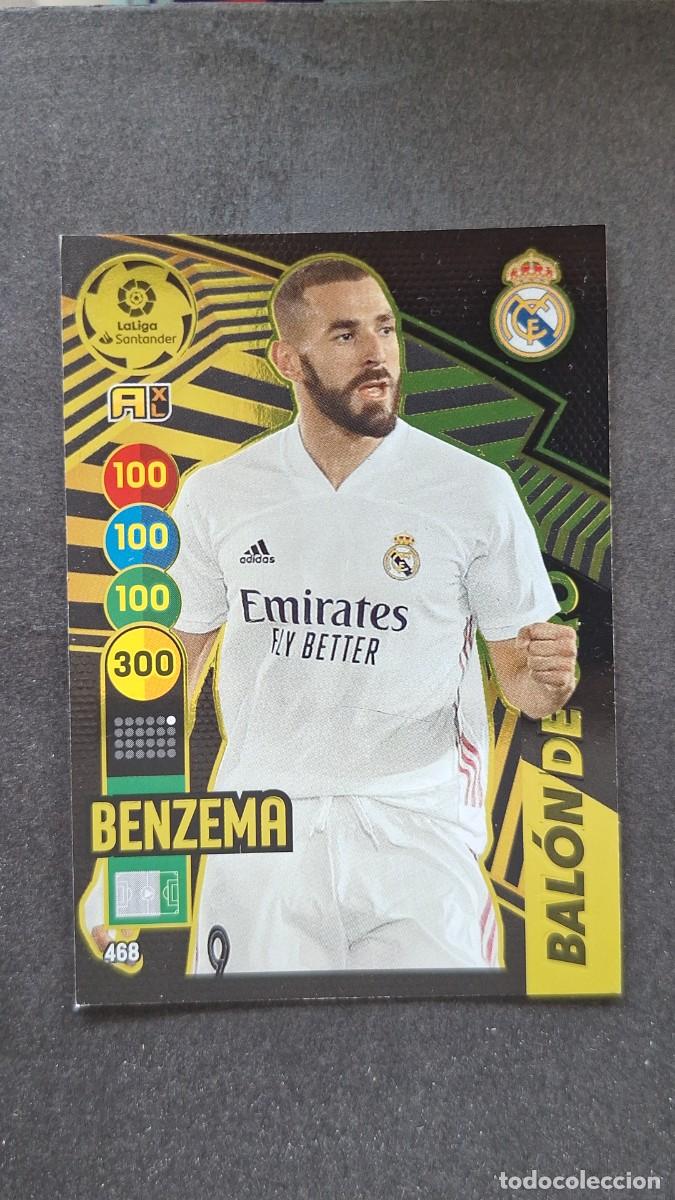 Fu&szlig;ball-Sticker: L1 BENZEMA REAL MADRID 468 BALON DE ORO PANINI ADRENALYN XL 2020 2021 20 21