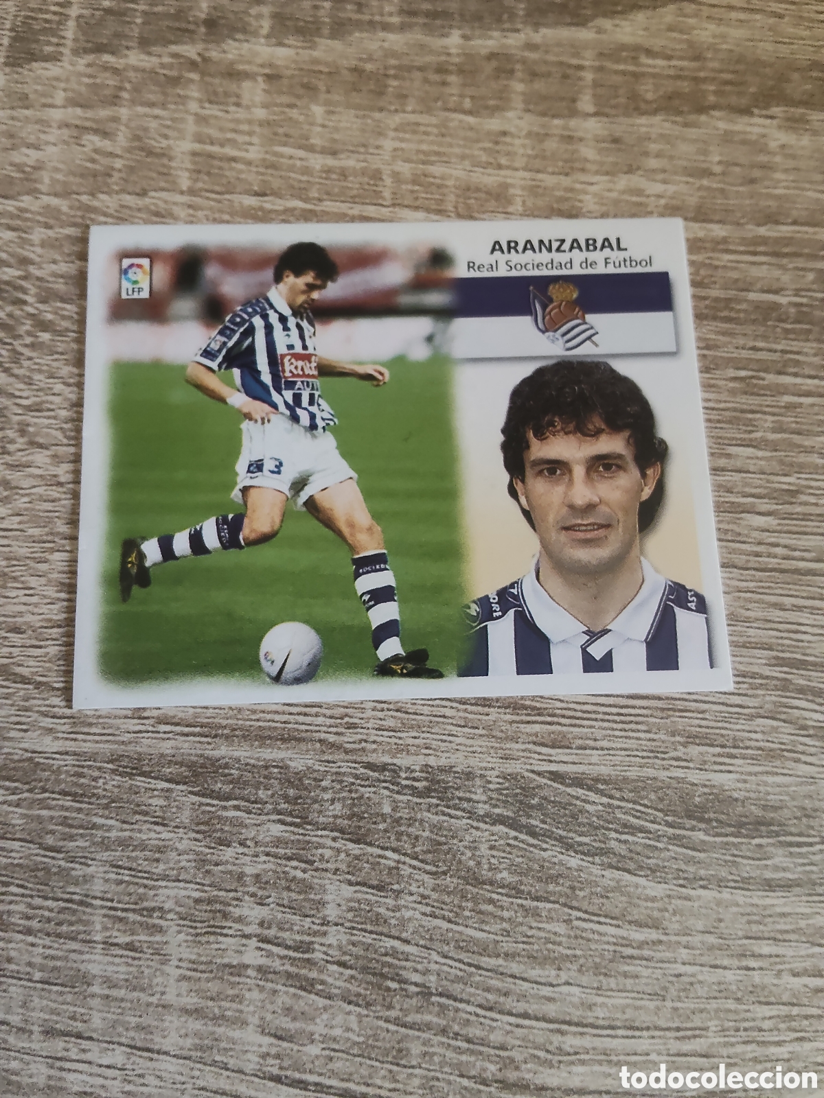 Fu&szlig;ball-Sticker: Aranzabal Real Sociedad liga 1999 2000 99 00 ediciones este