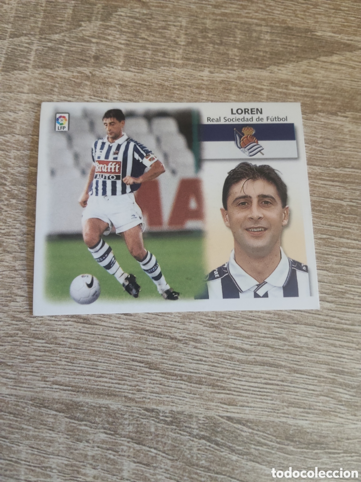 Fu&szlig;ball-Sticker: Loren Real Sociedad liga 1999 2000 99 00 ediciones este