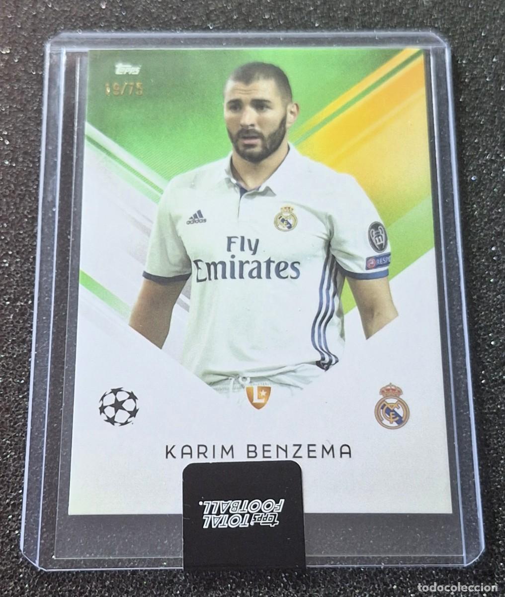 Fu&szlig;ball-Sticker: Karim Benzema Real Madrid Topps Total Football 19/75 Green