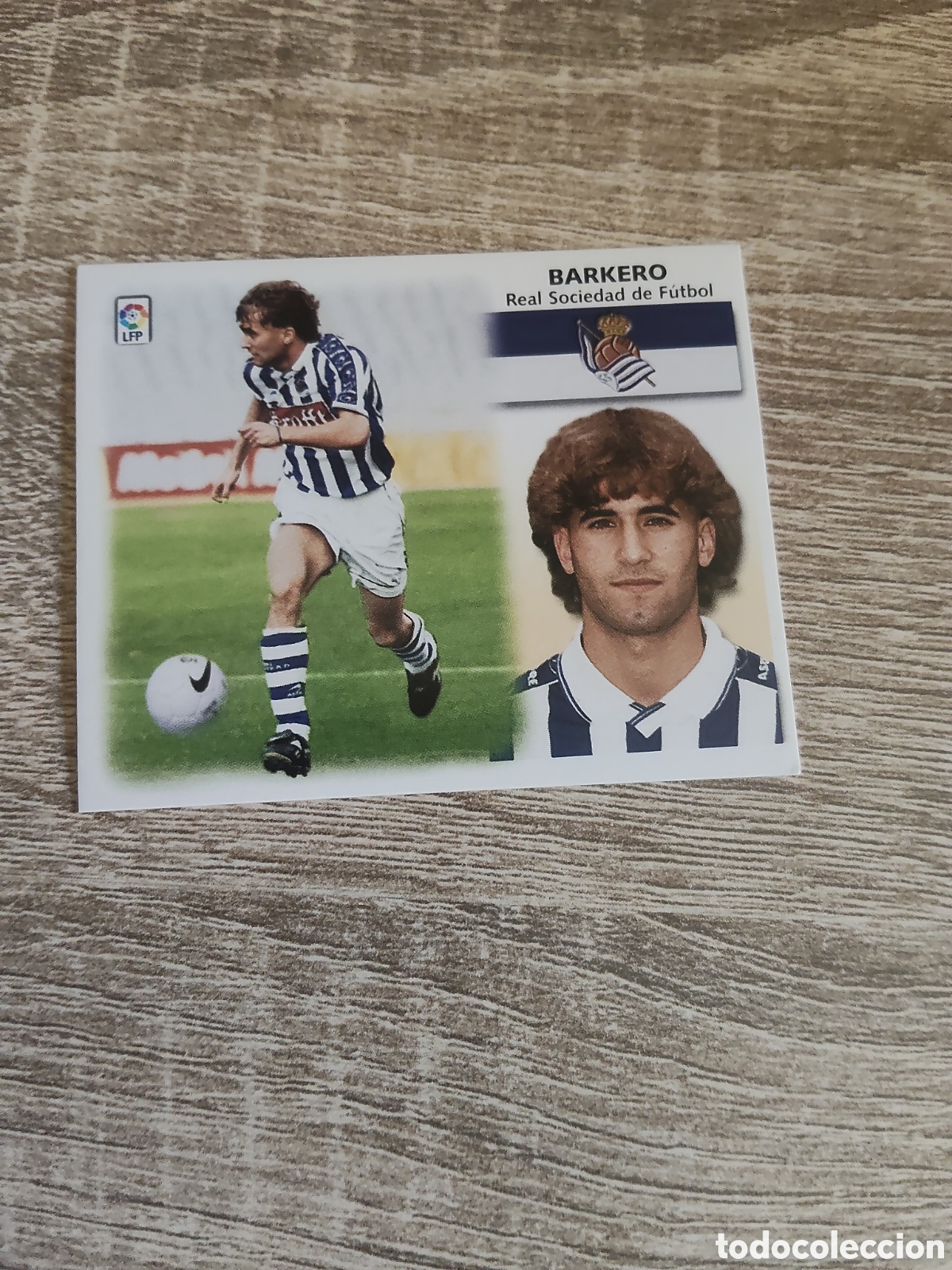 Cartes &agrave; collectionner de Football: Barkero Real Sociedad liga 1999 2000 99 00 ediciones este