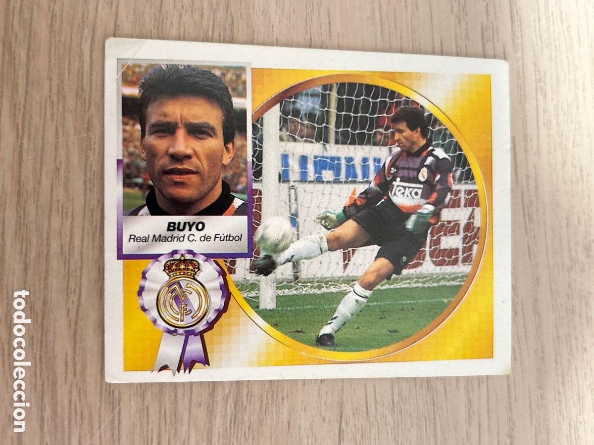 Cartes &agrave; collectionner de Football: BUYO REAL MADRID LIGA ESTE 1994 1995 94 95 NUNCA PEGADO SIN PEGAR