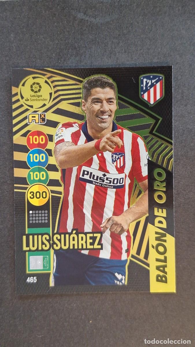 Cromos de f&uacute;tbol: L1 LUIS SUAREZ ATLETICO DE MADRID 465 BALON DE ORO PANINI ADRENALYN XL 2020 2021 20 21