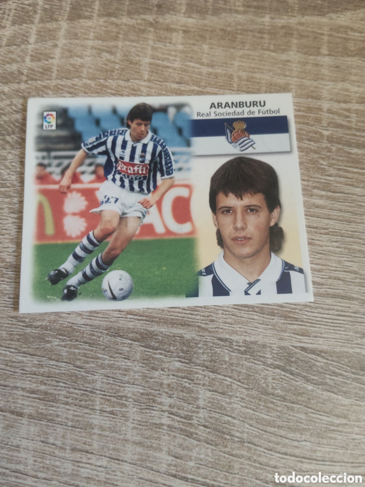 Cartes &agrave; collectionner de Football: Aranburu Real Sociedad liga 1999 2000 99 00 ediciones este