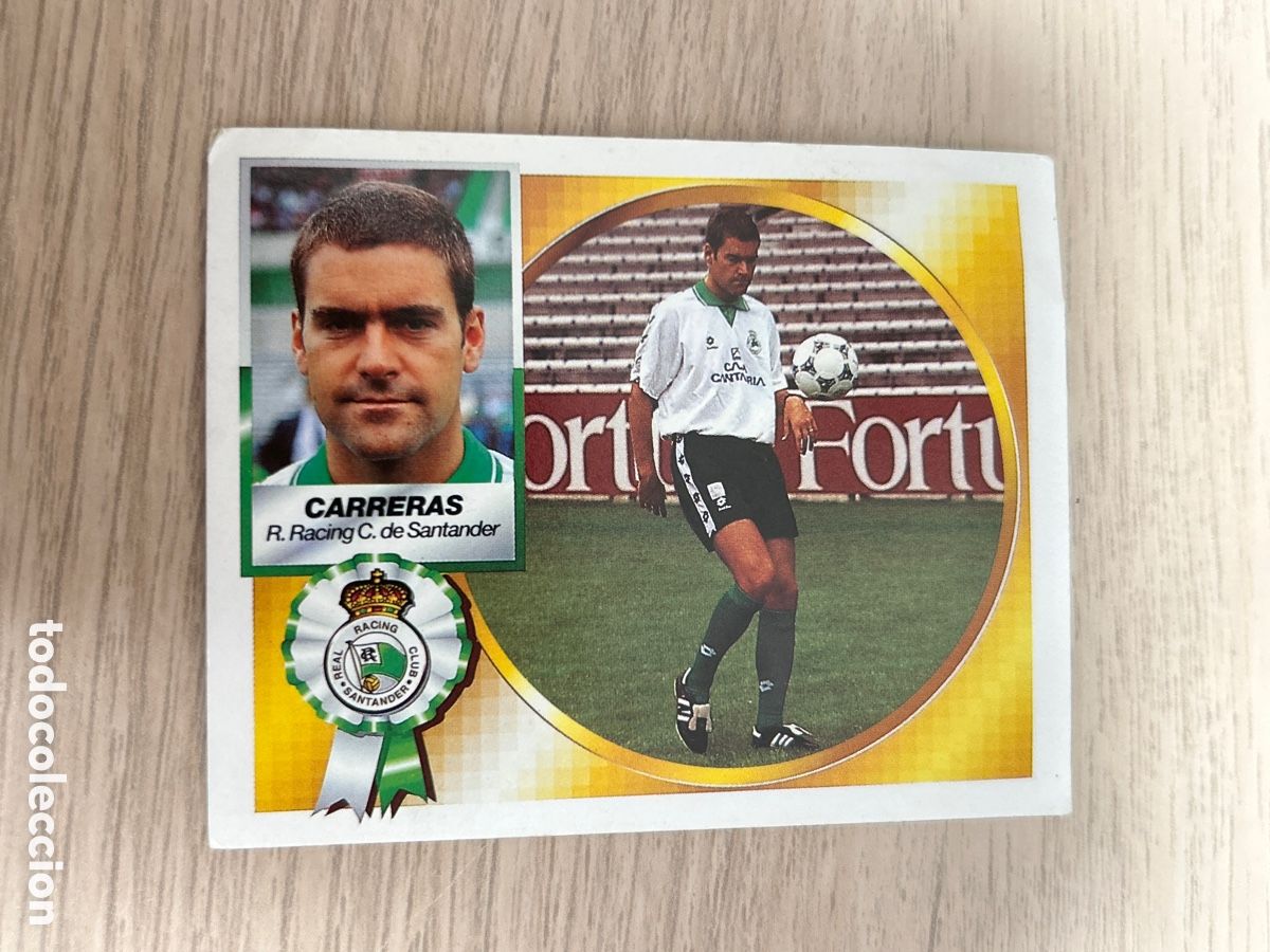 Football Stickers: CARRERAS RACING SANTANDER FICHAJE 24 LIGA ESTE 1994 1995 94 95 NUNCA PEGADO SIN PEGAR
