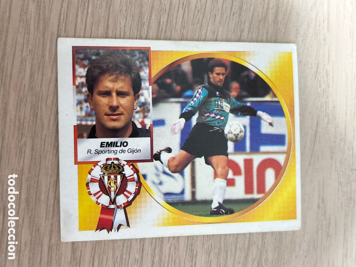 Cromos de Futebol: EMILIO SPORTING GIJON BAJA LIGA ESTE 1994 1995 94 95 NUNCA PEGADO SIN PEGAR