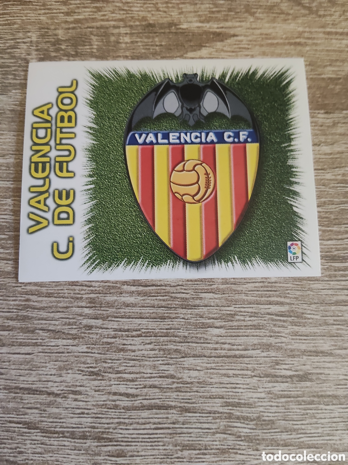 Cromos de f&uacute;tbol: Escudo Valencia liga 1999 2000 99 00 ediciones este