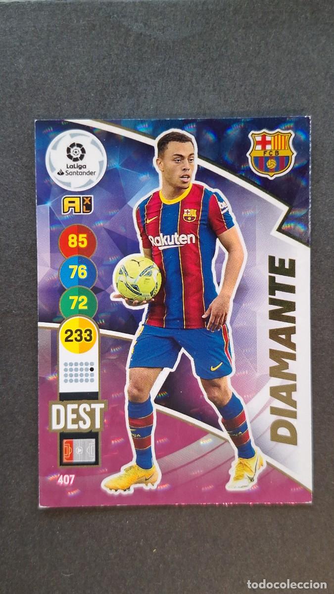 Cromos de f&uacute;tbol: L1 DEST F. C. BARCELONA 407 DIAMANTE PANINI ADRENALYN XL 2020 2021 20 21