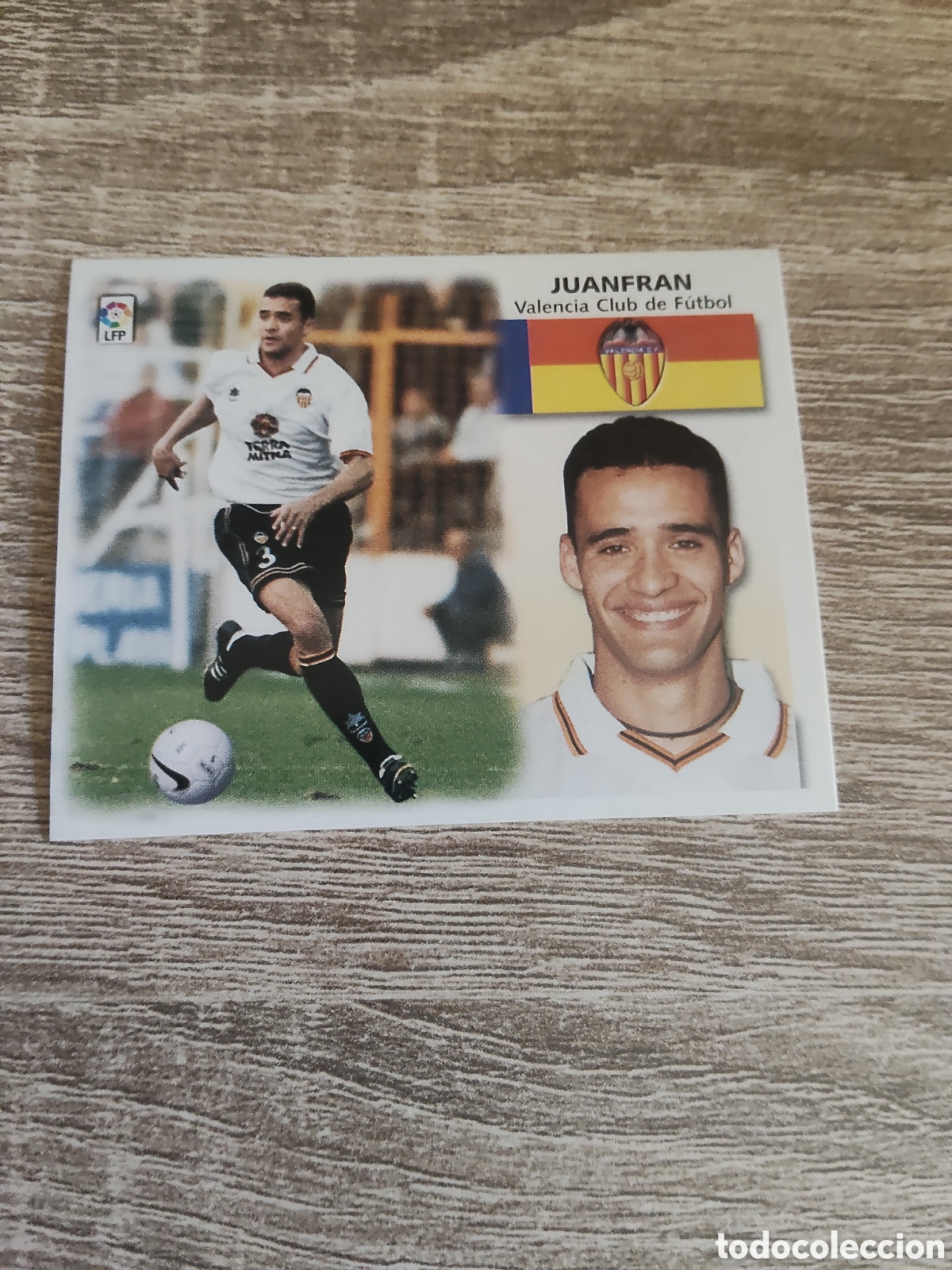 Cromos de f&uacute;tbol: Juanfran Valencia liga 1999 2000 99 00 ediciones este