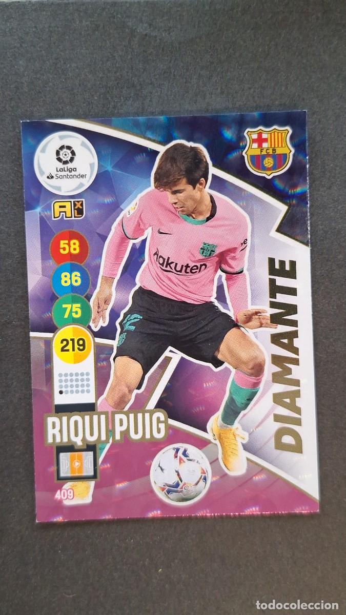 Cromos de f&uacute;tbol: L1 RIQUI PUIG F. C. BARCELONA 409 DIAMANTE PANINI ADRENALYN XL 2020 2021 20 21