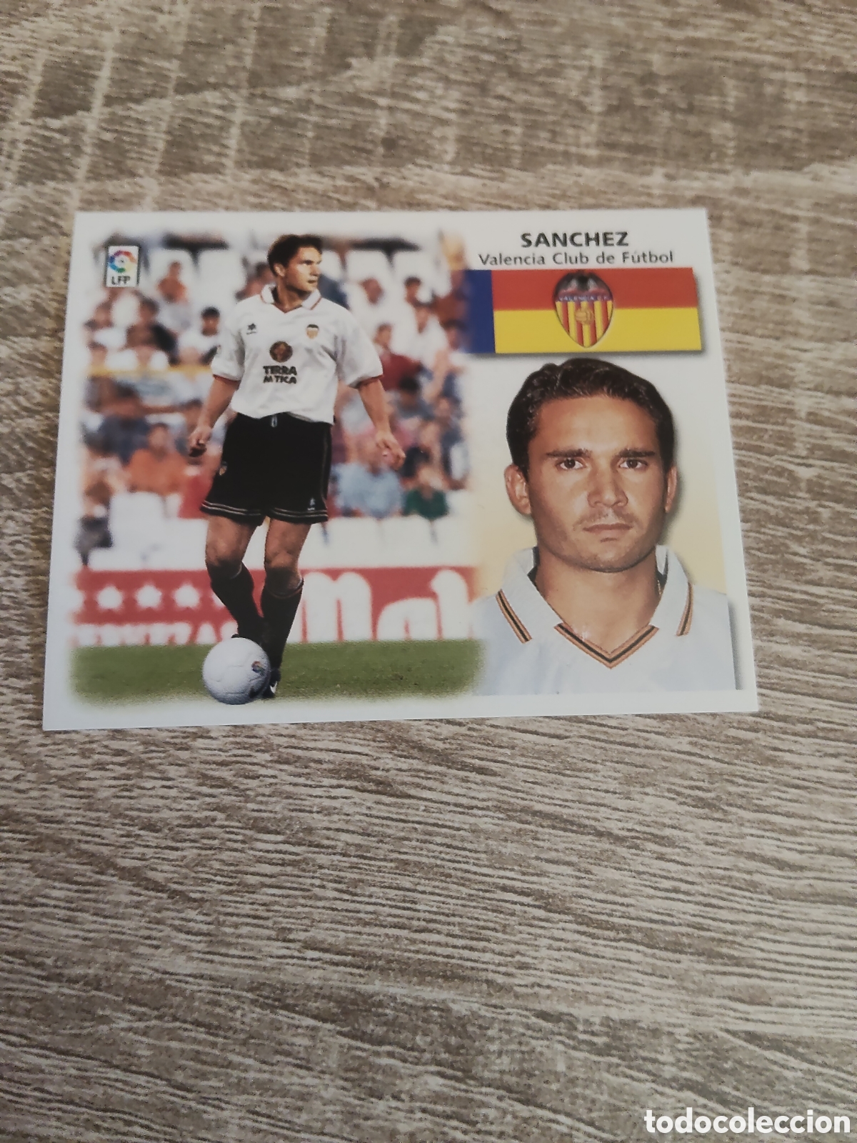Cromos de f&uacute;tbol: S&aacute;nchez Valencia liga 1999 2000 99 00 ediciones este