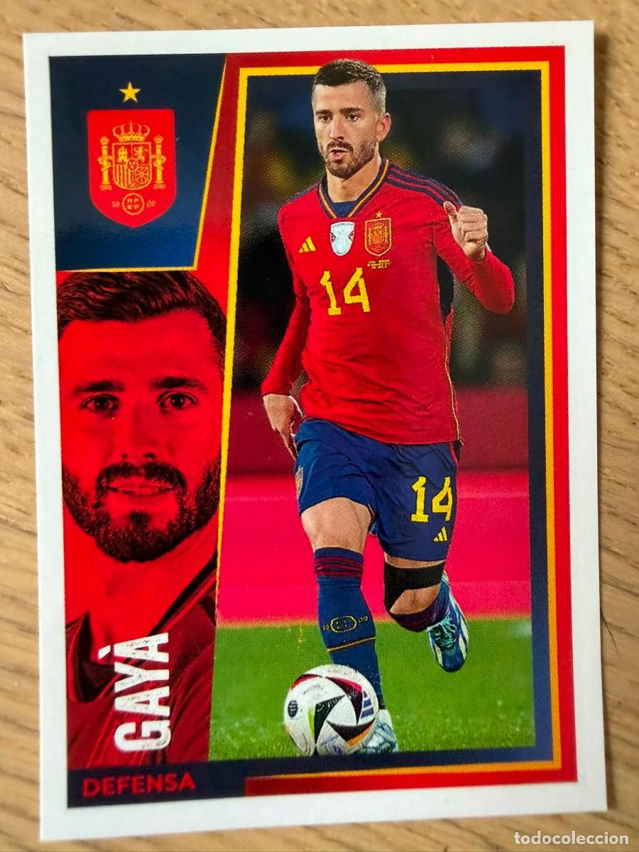 Cromos de f&uacute;tbol: 16 GAYA VAMOS SELECCION CARREFOUR ESPA&Ntilde;A EURO 2024 24 SIN PEGAR PANINI EUROCOPA STICKER