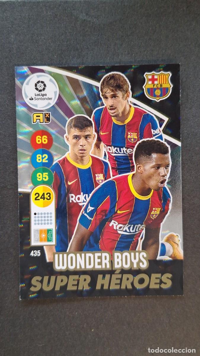 Cromos de f&uacute;tbol: L1 WONDER BOYS F. C. BARCELONA SUPER HEROES 435 PANINI ADRENALYN XL 2020 2021 20 21