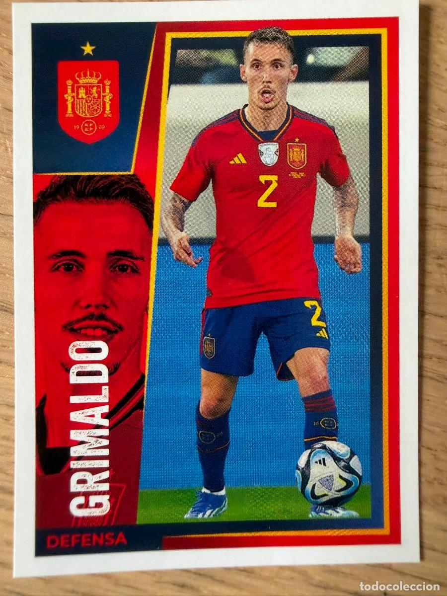 Cromos de f&uacute;tbol: 18 GRIMALDO VAMOS SELECCION CARREFOUR ESPA&Ntilde;A EURO 2024 24 SIN PEGAR PANINI EUROCOPA STICKER