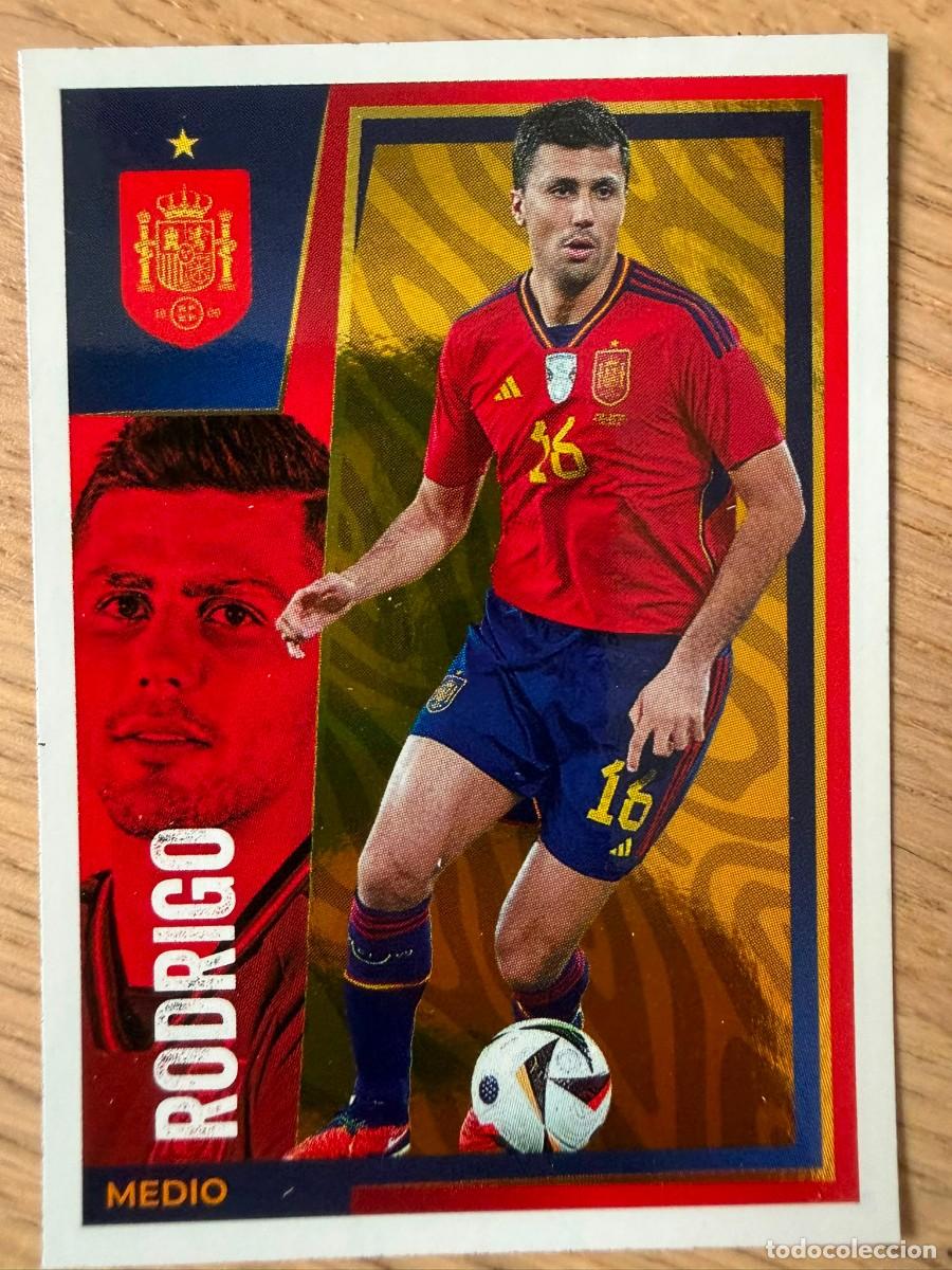 Cromos de f&uacute;tbol: 19 RODRI RODRIGO VAMOS SELECCION CARREFOUR ESPA&Ntilde;A EURO 2024 24 SIN PEGAR PANINI EUROCOPA STICKER