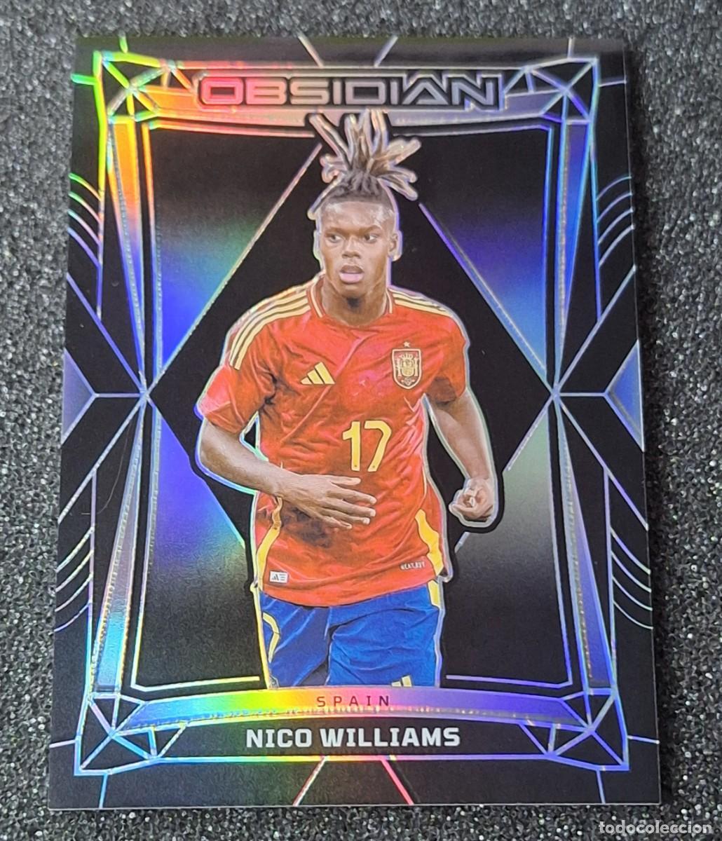 Cromos de f&uacute;tbol: Nico Williams Espa&ntilde;a Panini Obsidian Soccer 130/145 #48