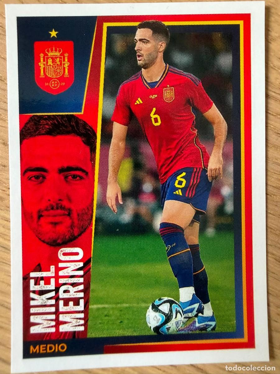 Cromos de f&uacute;tbol: 22 MIKEL MERINO VAMOS SELECCION CARREFOUR ESPA&Ntilde;A EURO 2024 24 SIN PEGAR PANINI EUROCOPA STICKER