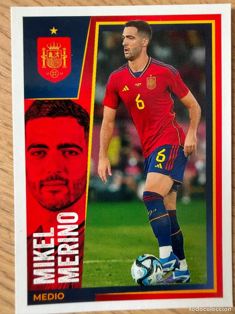 Cromos de f&uacute;tbol: 22 MIKEL MERINO VAMOS SELECCION CARREFOUR ESPA&Ntilde;A EURO 2024 24 SIN PEGAR PANINI EUROCOPA STICKER