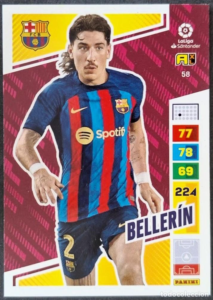 Cromos de f&uacute;tbol: 58 BELLERIN FC BARCELONA FICHAS ALBUM ADRENALYN XL 2022 2023 22 23