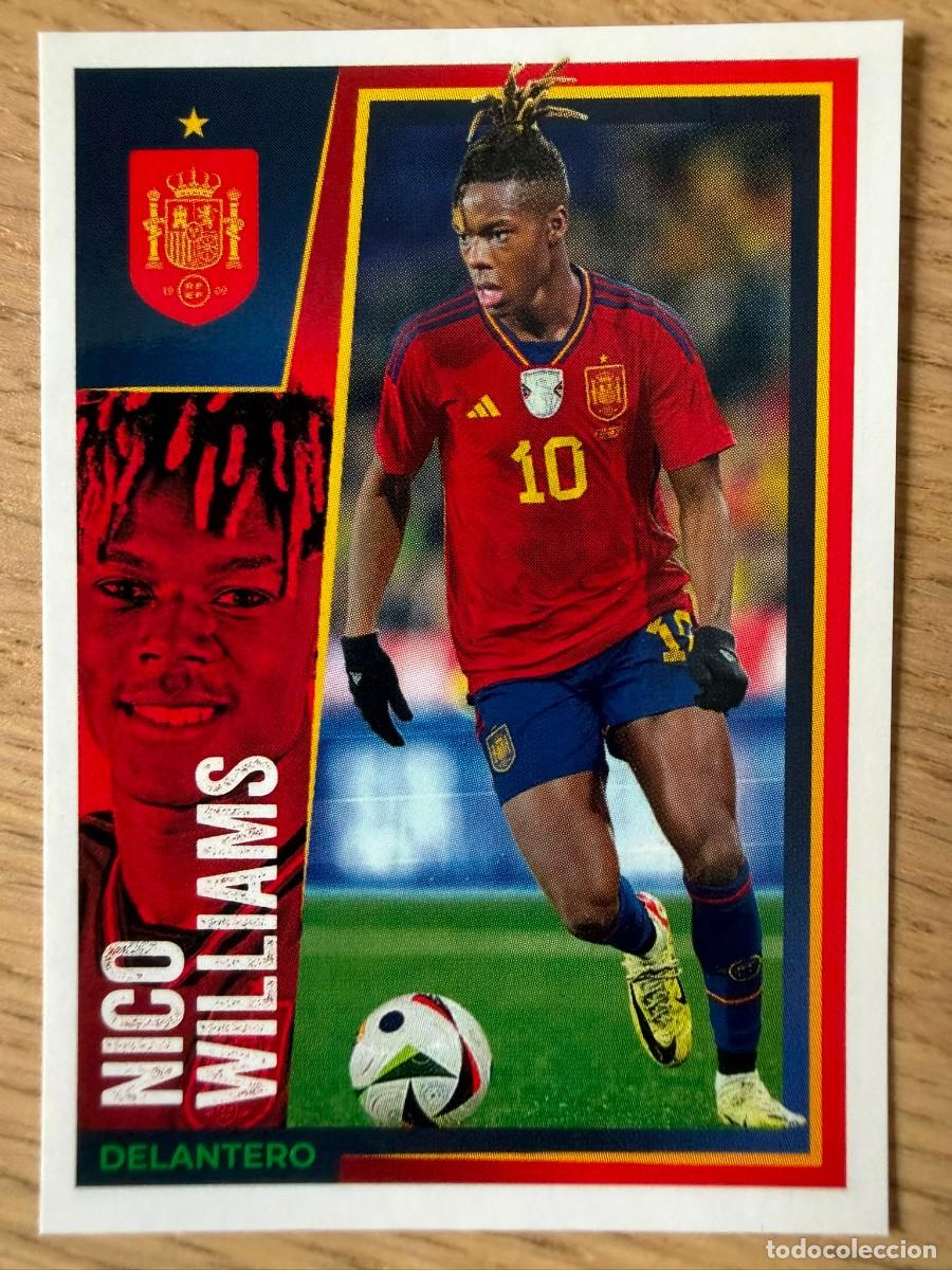Cromos de f&uacute;tbol: 29 NICO WILLIAMS VAMOS SELECCION CARREFOUR ESPA&Ntilde;A EURO 2024 24 SIN PEGAR PANINI EUROCOPA STICKER