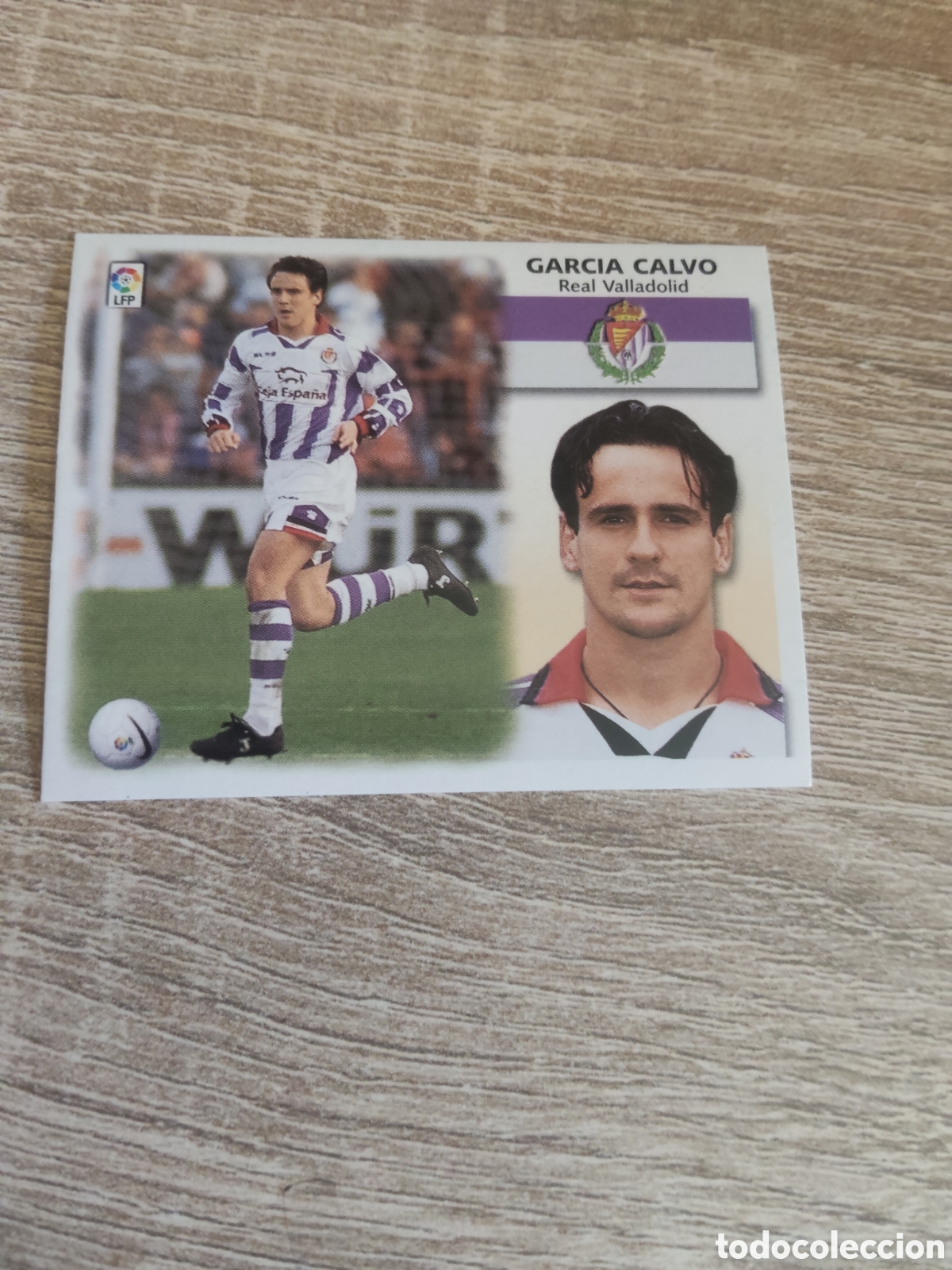 Fu&szlig;ball-Sticker: Garc&iacute;a Calvo Real Valladolid liga 1999 2000 99 00 ediciones este