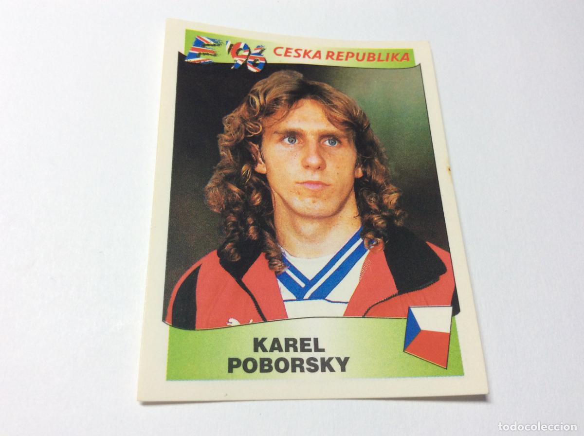 Fu&szlig;ball-Sticker: 223 Karel Poborsky Rep&uacute;blica Checa UEFA EURO 1996 PANINI