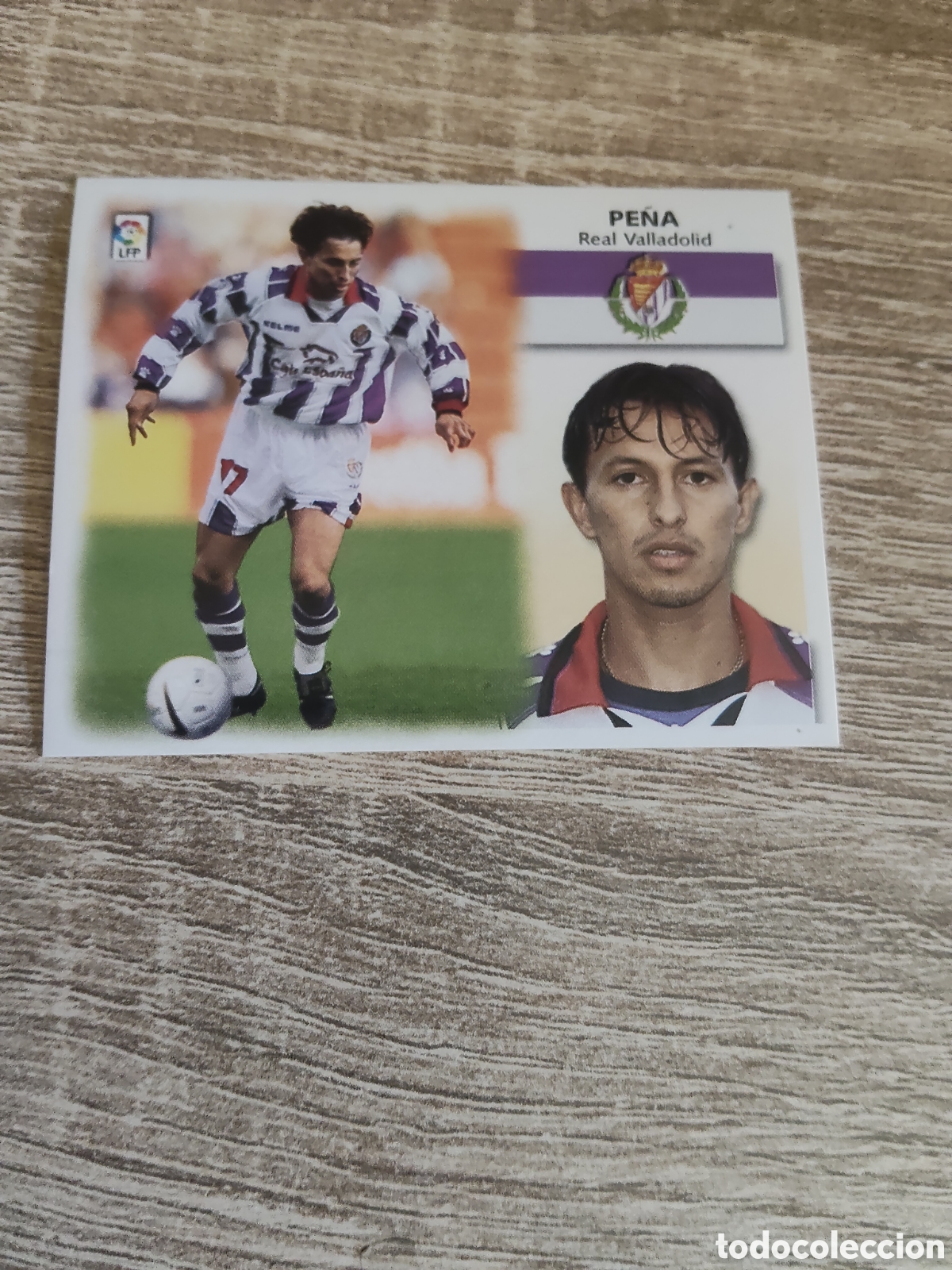 Fu&szlig;ball-Sticker: Pe&ntilde;a Real Valladolid liga 1999 2000 99 00 ediciones este
