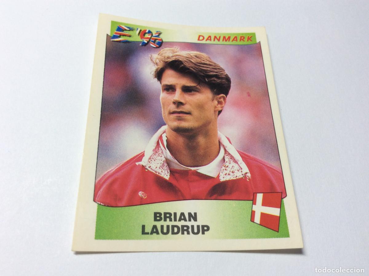 Fu&szlig;ball-Sticker: 291 Brian Laudrup Dinamarca UEFA EURO 1996 PANINI