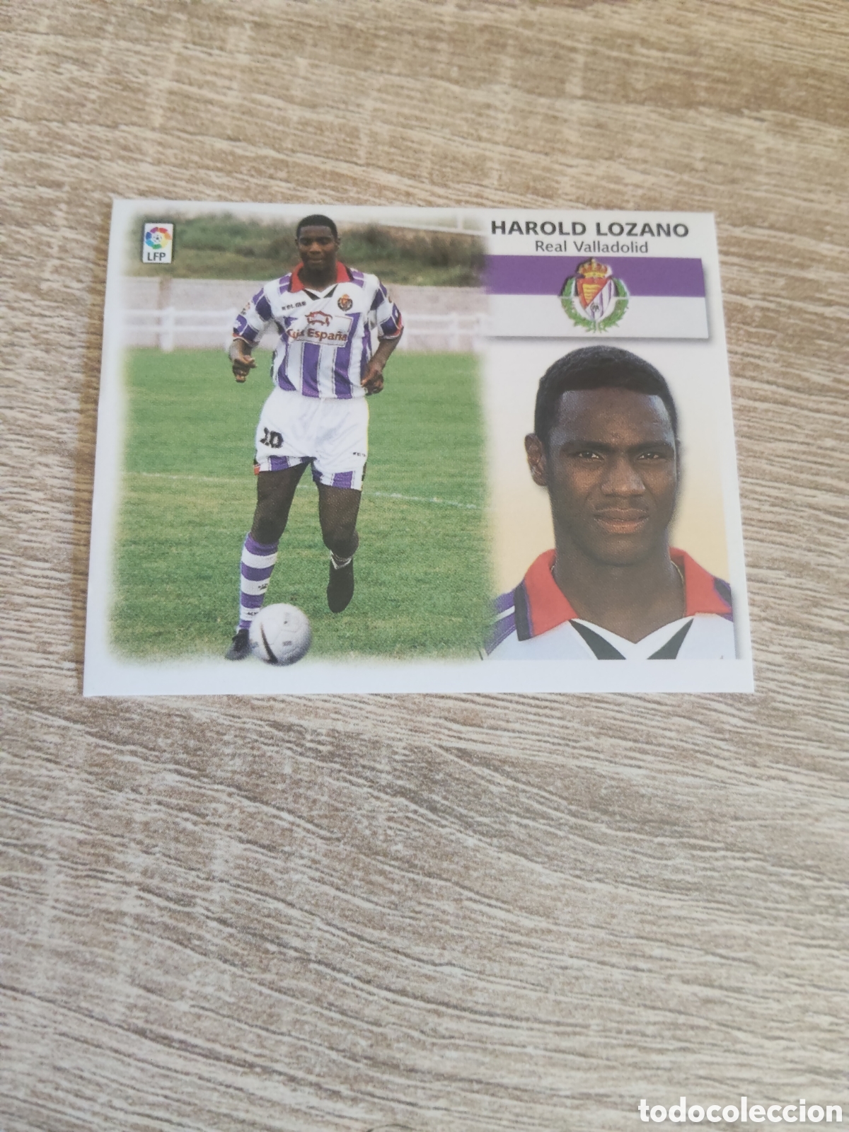 Fu&szlig;ball-Sticker: Harold Lozano Real Valladolid liga 1999 2000 99 00 ediciones este