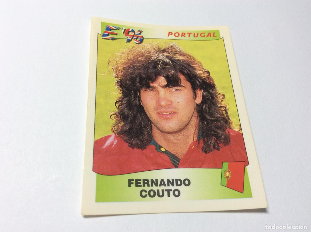 Fu&szlig;ball-Sticker: 299 Fernando Couto Portugal UEFA EURO 1996 PANINI