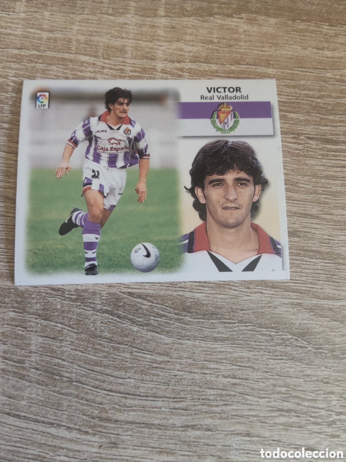 Cromos de f&uacute;tbol: V&iacute;ctor Real Valladolid liga 1999 2000 99 00 ediciones este